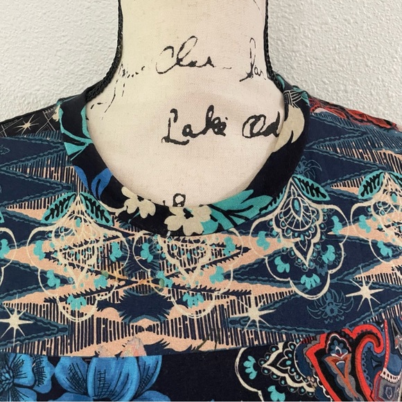 Johnny Was Multicolor Floral Crane Blouse - Picture 8 of 14